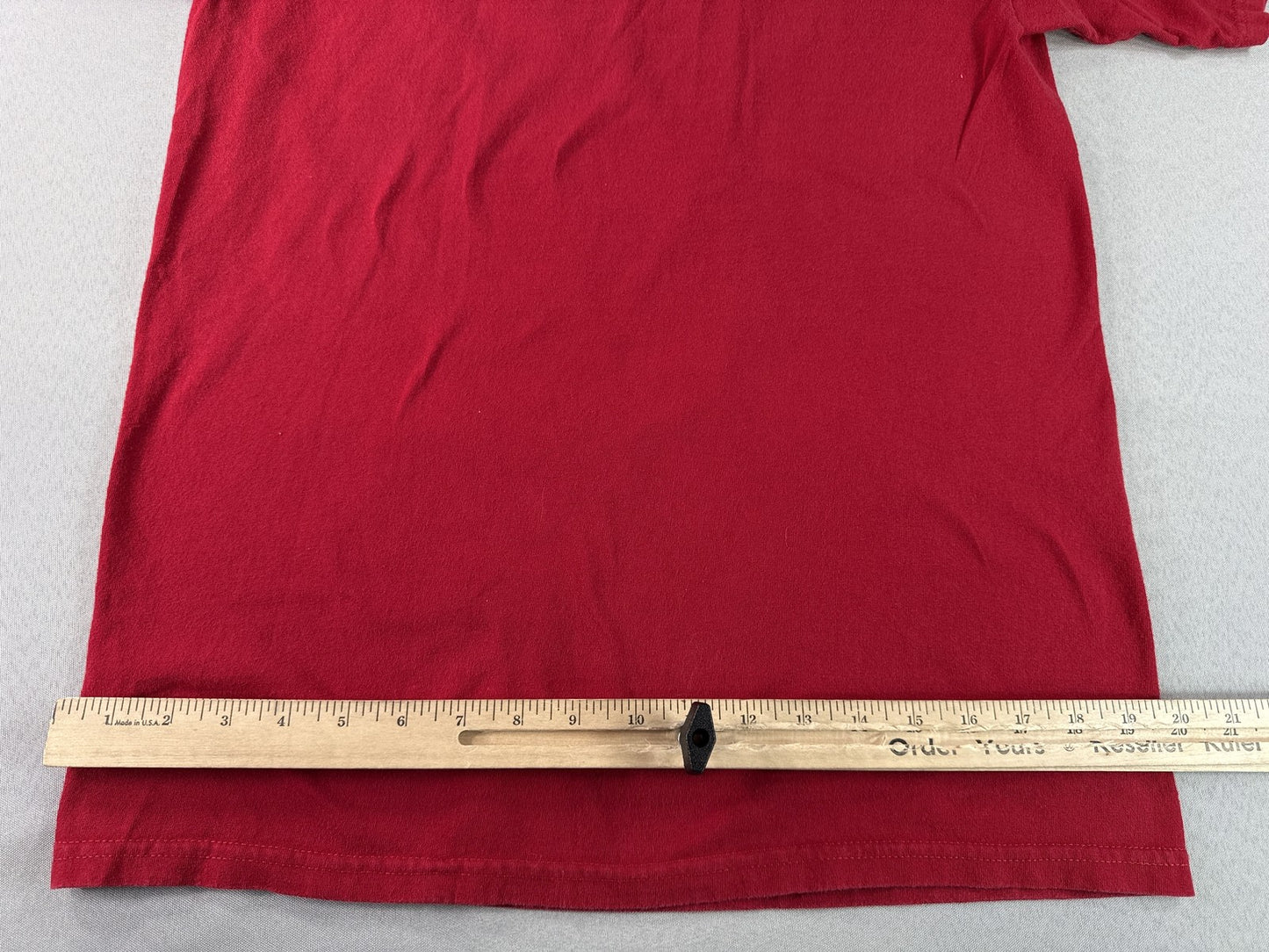 JACKS Retro Tee Red 100% Cotton Graphic Crewneck Short Sleeve Unisex Soft M