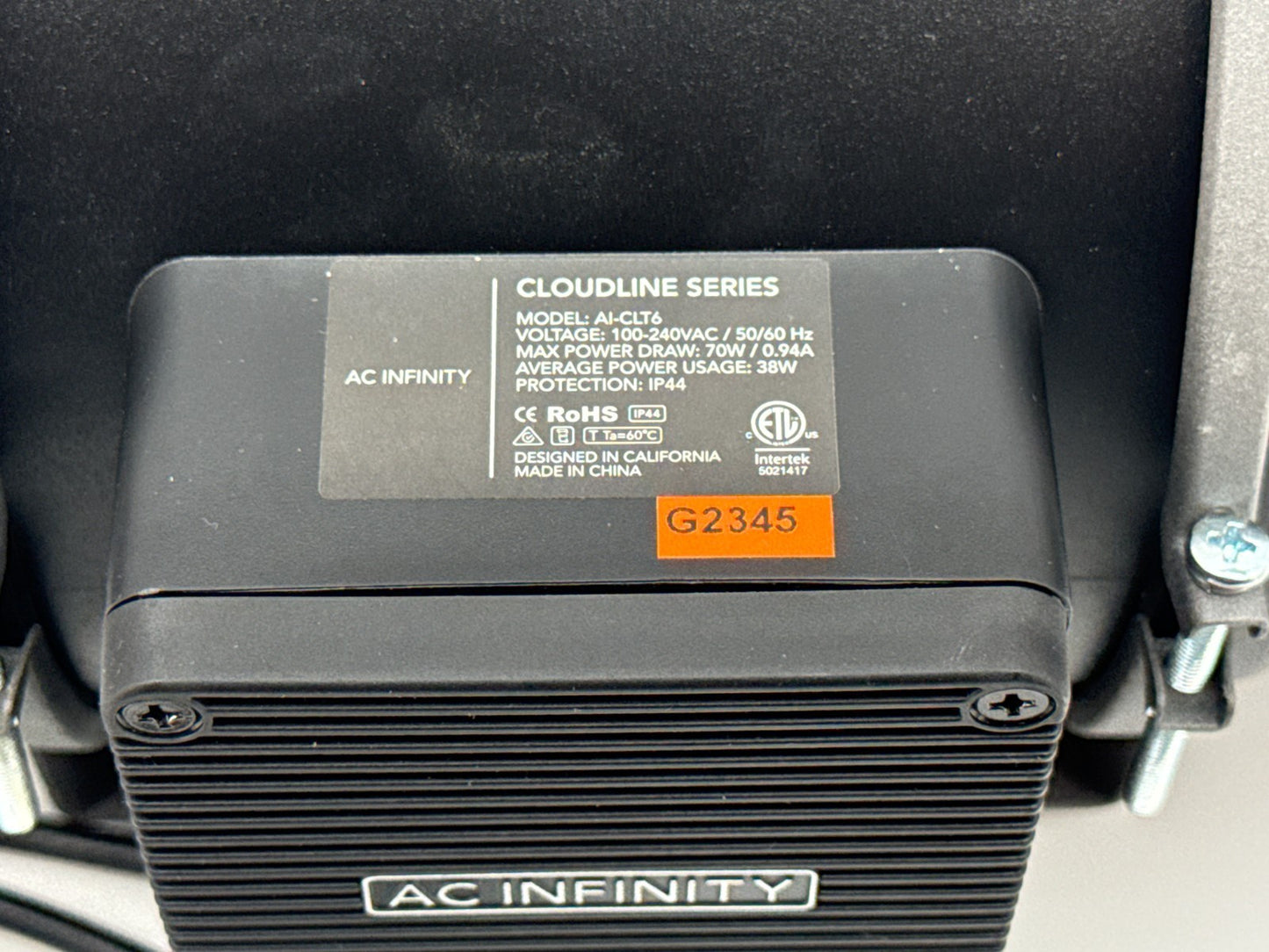 AC Infinity Cloudline Pro T6 6” Inline Duct Fan Kit Controller AI-CLT6 HVAC