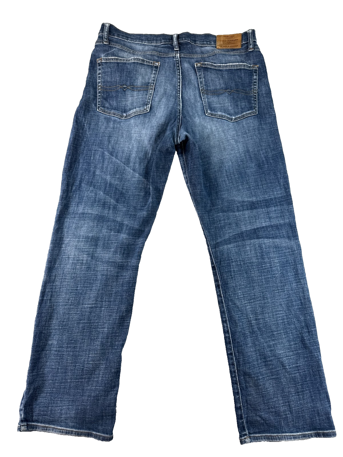 Lucky Brand 363 Straight Jeans Mens 34x30 Blue Medium Wash Stretch Denim