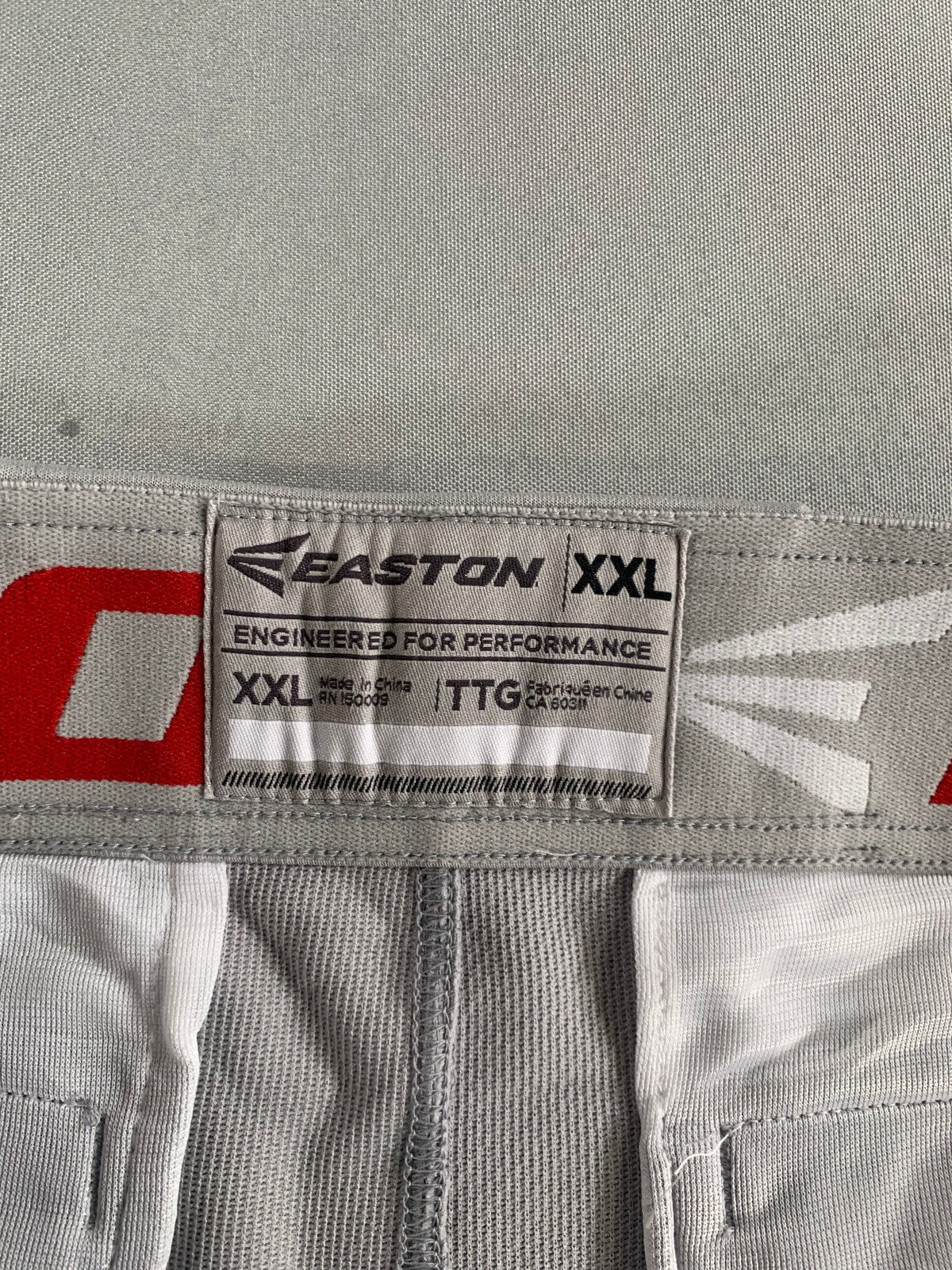 Easton Pro+ Knicker Baseball Pants XXL Gray Red Piped A167105GYRDXL NWT Adult