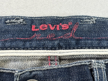 Levi's 501 Straight Fit Jeans W38 L30 Dark Wash 100% Cotton Selvedge Denim
