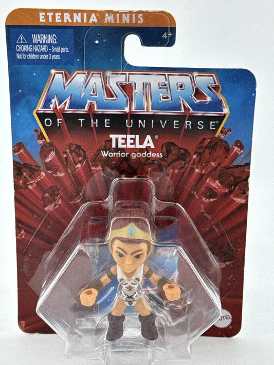 MOTU Eternia Minis Teela Warrior Goddess 2in Mattel Figure New Sealed Toy 825
