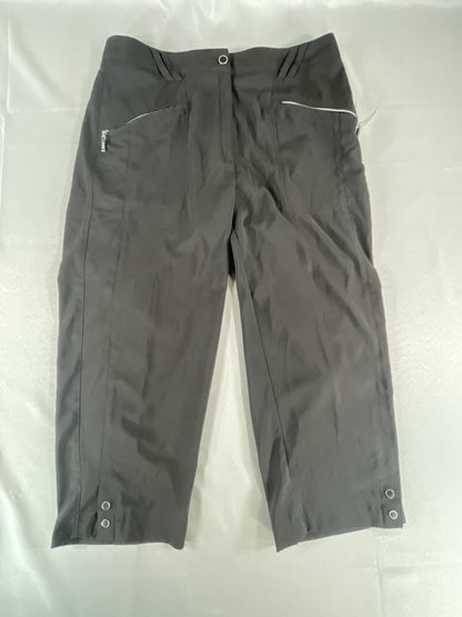DKNY Golf Pants Womens 10 Stretch Zip Pocket Cropped Tapered Athletic Spandex