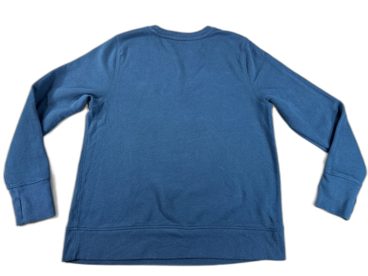 Tek Gear Pullover Sweatshirt XL Blue Cotton Polyester Crewneck Long Sleeve