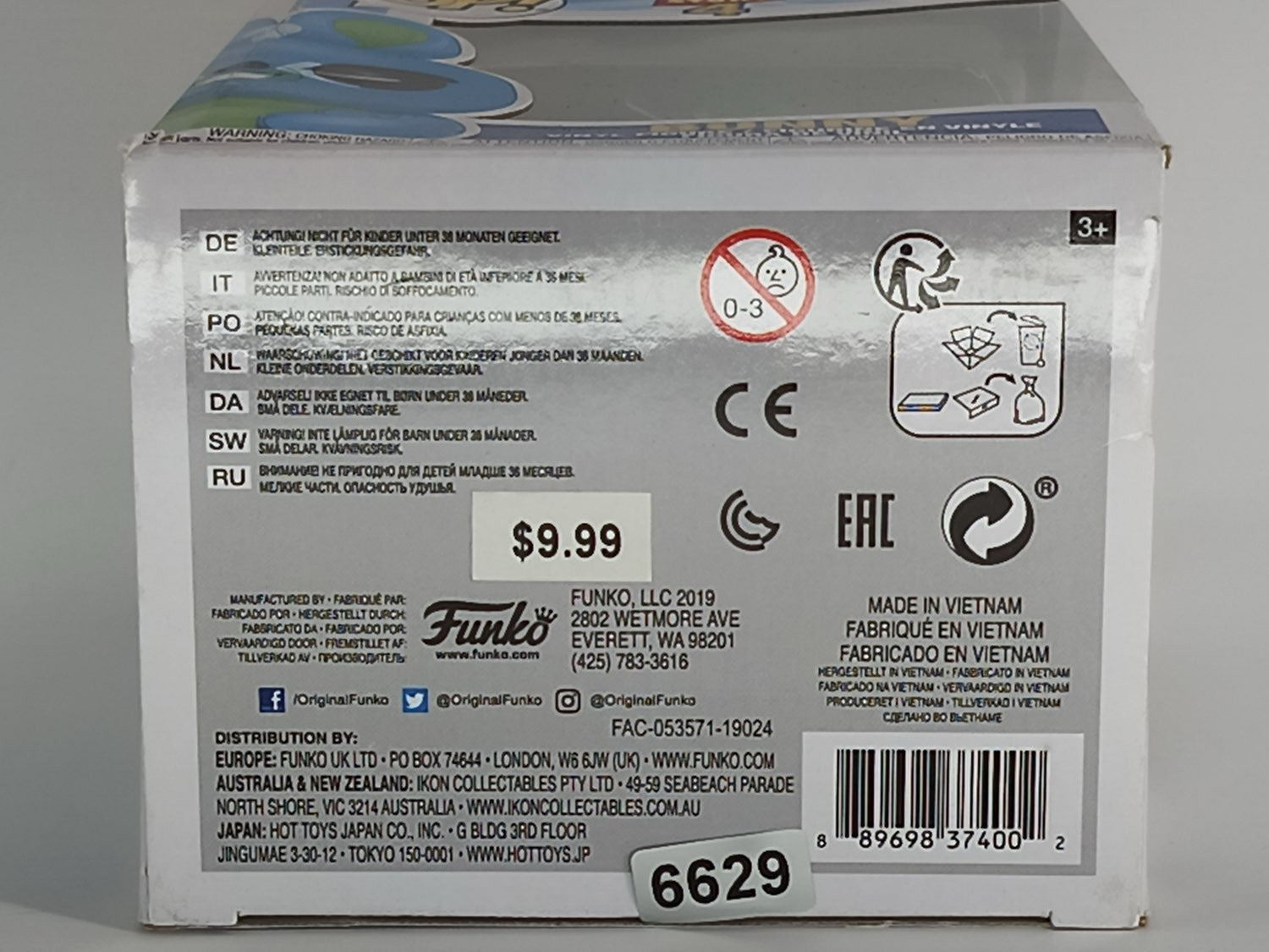Funko Pop! Bunny #532 Toy Story 4 | Disney Pixar Vinyl Figure with Box Blue NWT