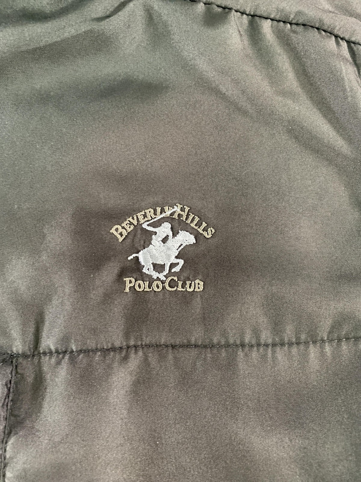 Beverly Hills Polo Club Jacket Mens Medium Gray Black Fleece Zip Front 100 NWT