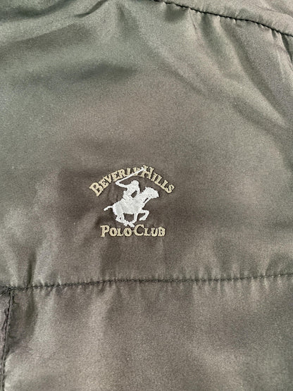 Beverly Hills Polo Club Jacket Mens Medium Gray Black Fleece Zip Front 100 NWT
