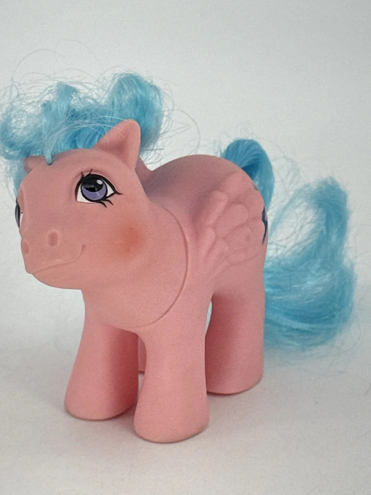 Firefly My Little Pony G1 Pegasus Pink Blue 1983 Hasbro Lightning Bolt MLP White