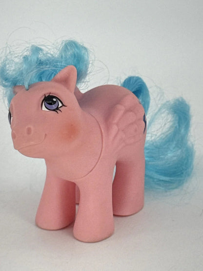 Firefly My Little Pony G1 Pegasus Pink Blue 1983 Hasbro Lightning Bolt MLP White