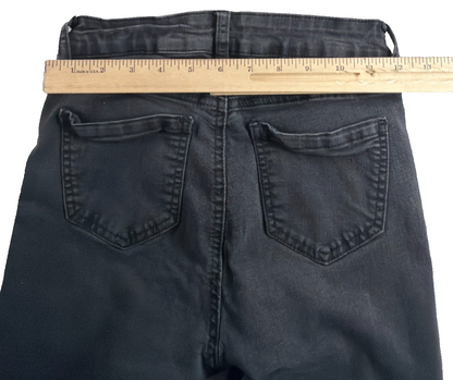 WAX Jean Los Angeles Womens 3/26 Gray Black Distressed Ripped Skinny Jeans NWT