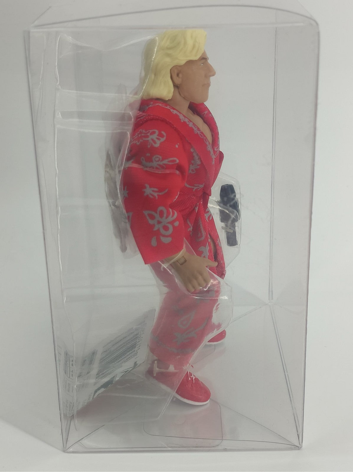 WWE Mattel RetroFest Ric Flair Action Figure Red Robe Mic Loose Displayed 6685