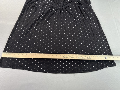 Secret Treasures Sleep Dress 3X 3X/3XG Black Polka Dot Rayon Spandex Nightgown