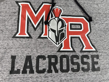 Under Armour MR Sports Hoodie LG Gray Cotton Blend Graphic Hooded Short Red