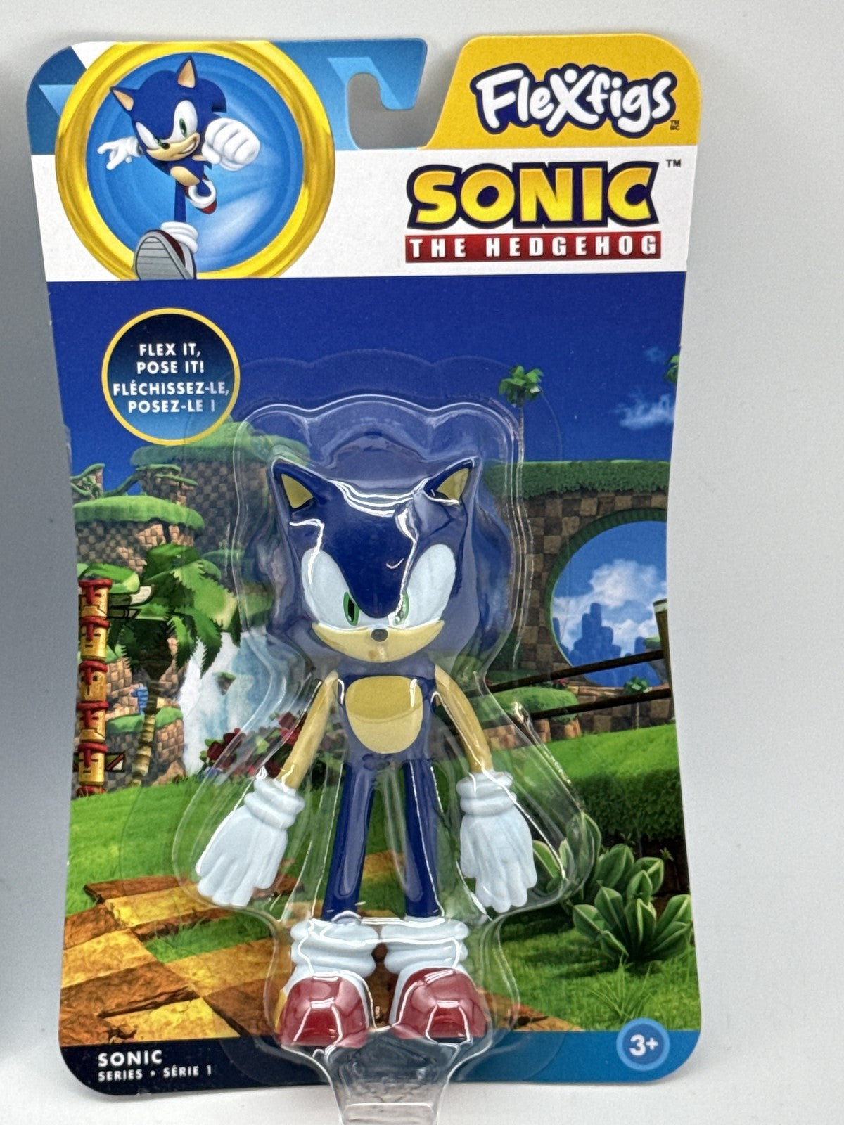 Lot of 2 Sega Sonic The Hedgehog Action Figure Blue Plastic Poseable Collectible