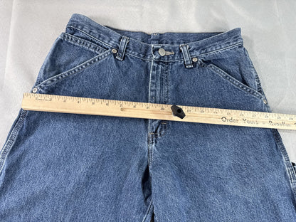 Wrangler Jeans 29 x 30 Mens 29x30 Blue Denim Straight Leg Vintage Wash Cotton