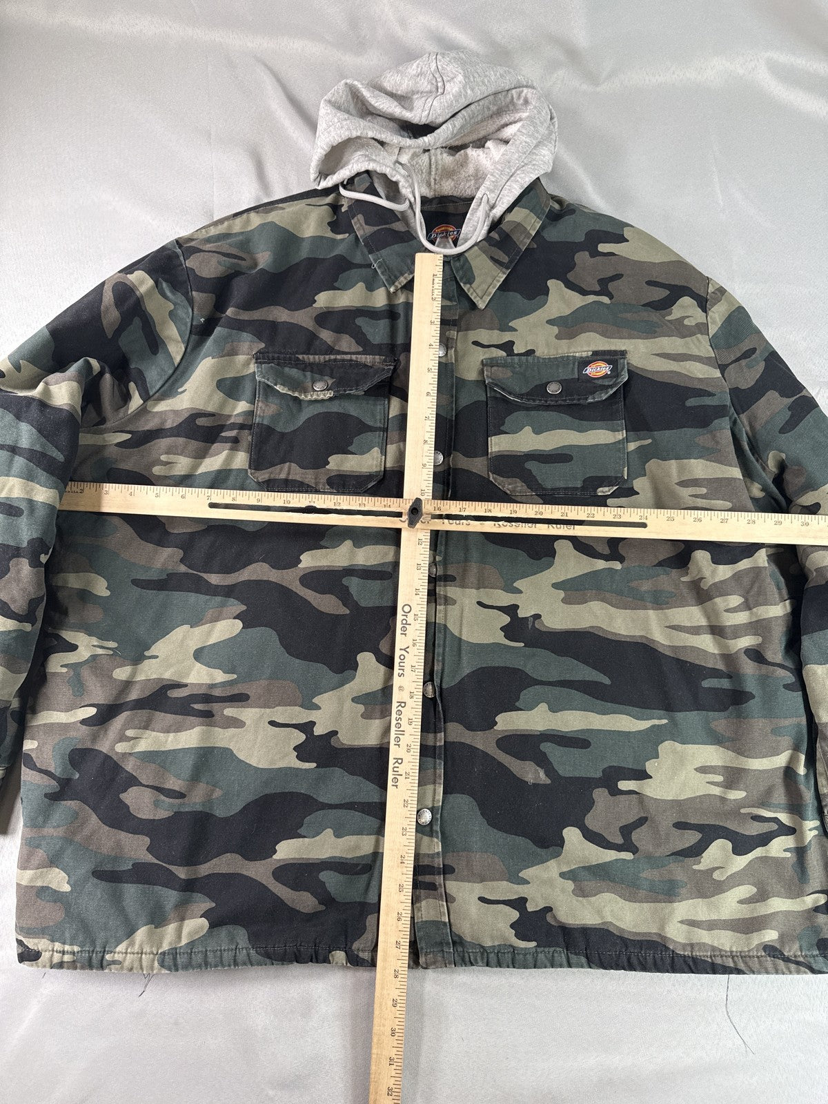 Dickies Camouflage Button Up Shirt 4XL/4XG/4TG Mens 4XL 100% Cotton Long Sleeve