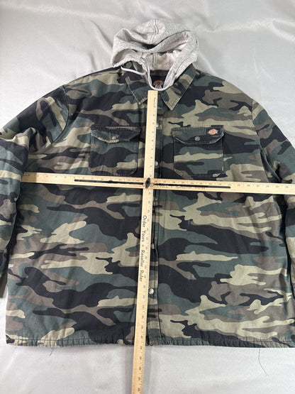 Dickies Camouflage Button Up Shirt 4XL/4XG/4TG Mens 4XL 100% Cotton Long Sleeve
