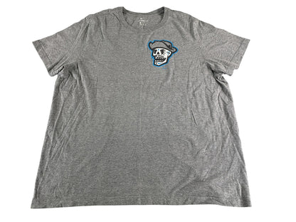 Nike Shirt Mens 2XL Gray Skull Cowboy Hat Graphic Tee Streetwear Casual 50 Red