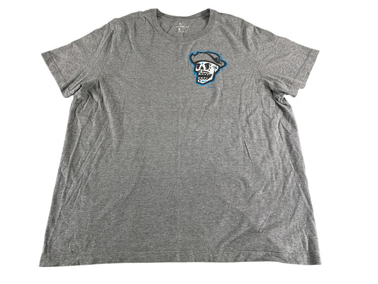 Nike Shirt Mens 2XL Gray Skull Cowboy Hat Graphic Tee Streetwear Casual 50 Red