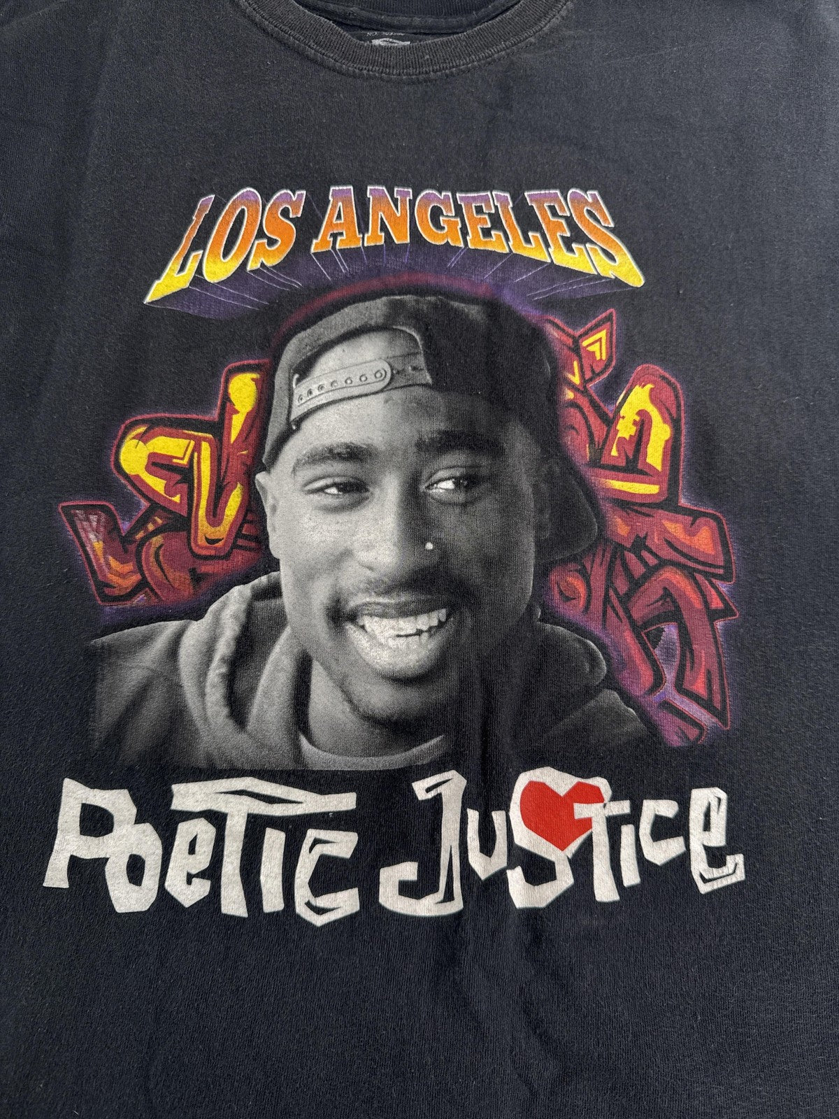 Poetic Justice Shirt Mens XL Los Angeles Tupac Movie Hip Hop Rap Graphic Tee 100