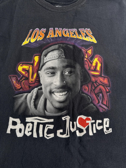Poetic Justice Shirt Mens XL Los Angeles Tupac Movie Hip Hop Rap Graphic Tee 100