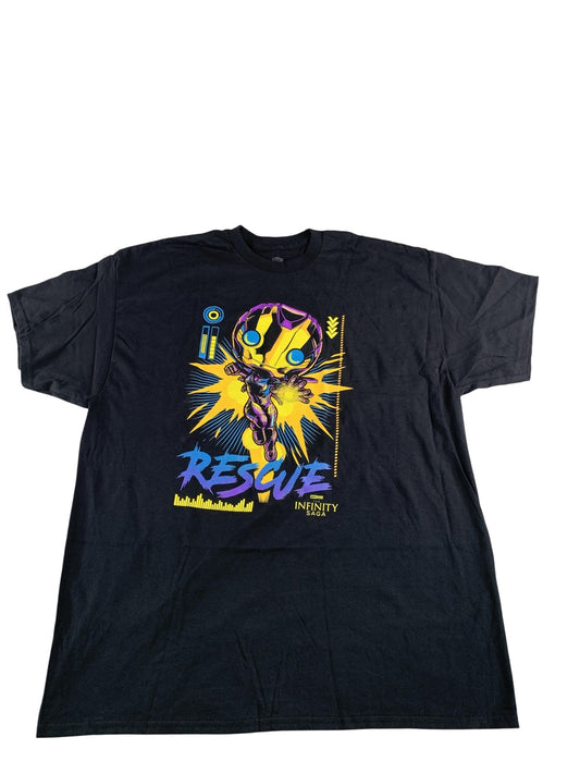 Funko T Shirt Marvel Mens 2XL Black Rescue Infinity Saga Pop Crewneck 2X