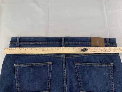 Beverly Hills Polo Club Shorts Mens 42 Blue Denim Relaxed Fit Distressed Casual