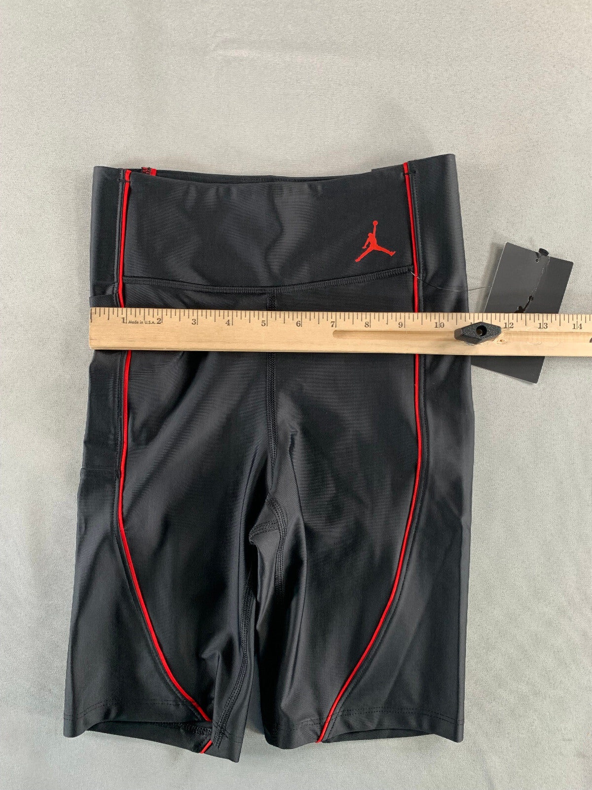 Nike Jordan DC2177-010 Womens XS Bike Shorts Black Red Tight Fit Logo NWT New