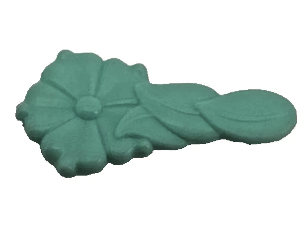 Teal Blue Flower Brush My Little Pony G1 Vintage 1980s Hasbro Grooming Comb 1648