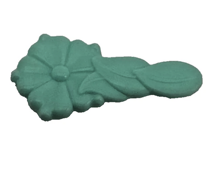 Teal Blue Flower Brush My Little Pony G1 Vintage 1980s Hasbro Grooming Comb 1648