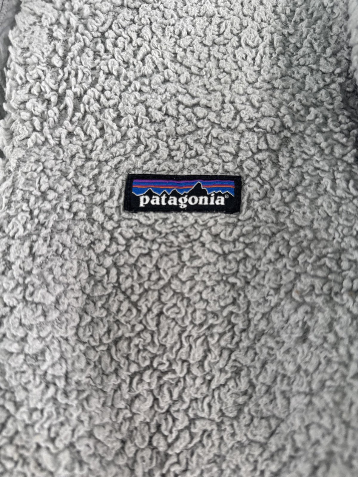 Patagonia Sweater Womens Small Gray Fleece Quarter Zip Pullover Sherpa Jacket