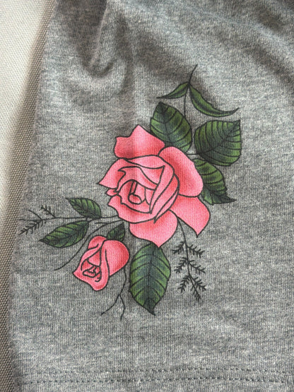 Willie Nelson Womens 2XL Gray Texas Flag Bull Skull Roses Country Music Tee Shir