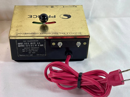 Prince Scintilla Train Transformer No 6001 12V DC Power Supply Vintage USA Made