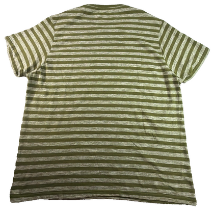 INC International Concepts Green Striped Tee Womens XXL Short Sleeve Casual