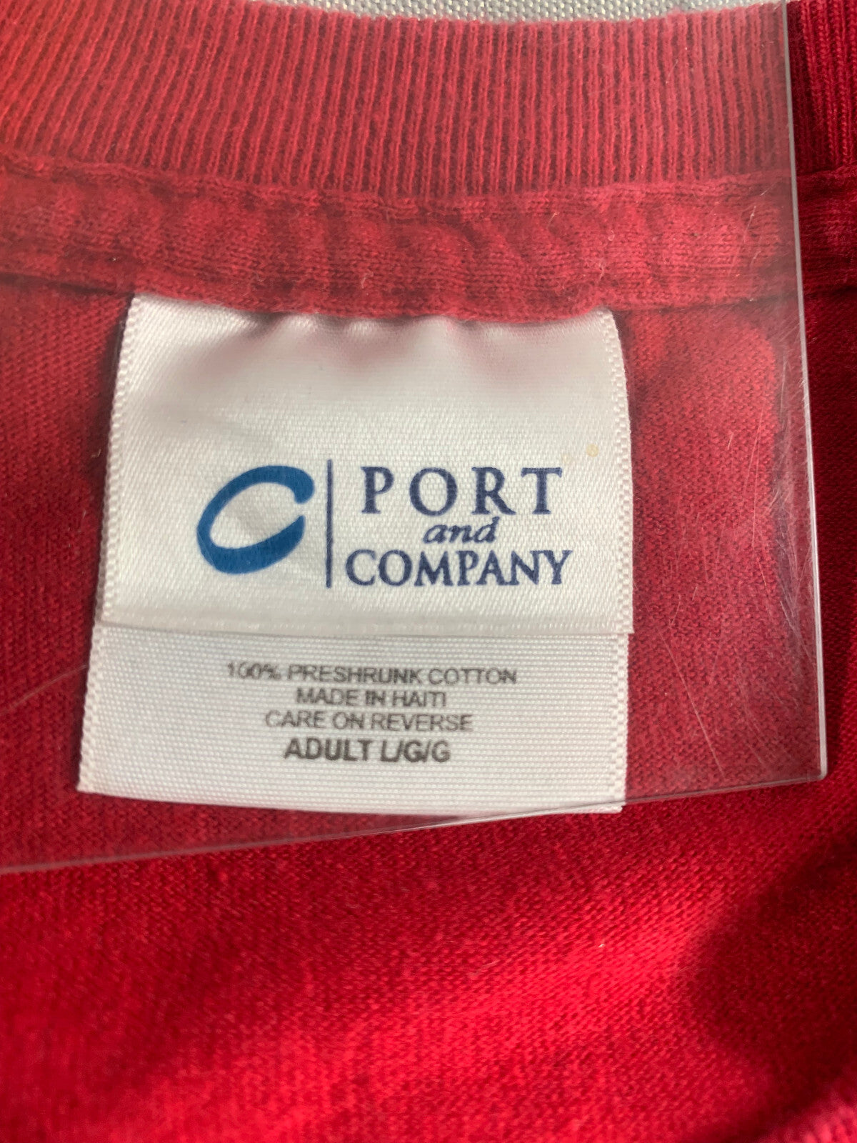 Flo’s Airport Cafe Chino CA T-Shirt Red Port & Co Plane Diner Graphic L Vintage