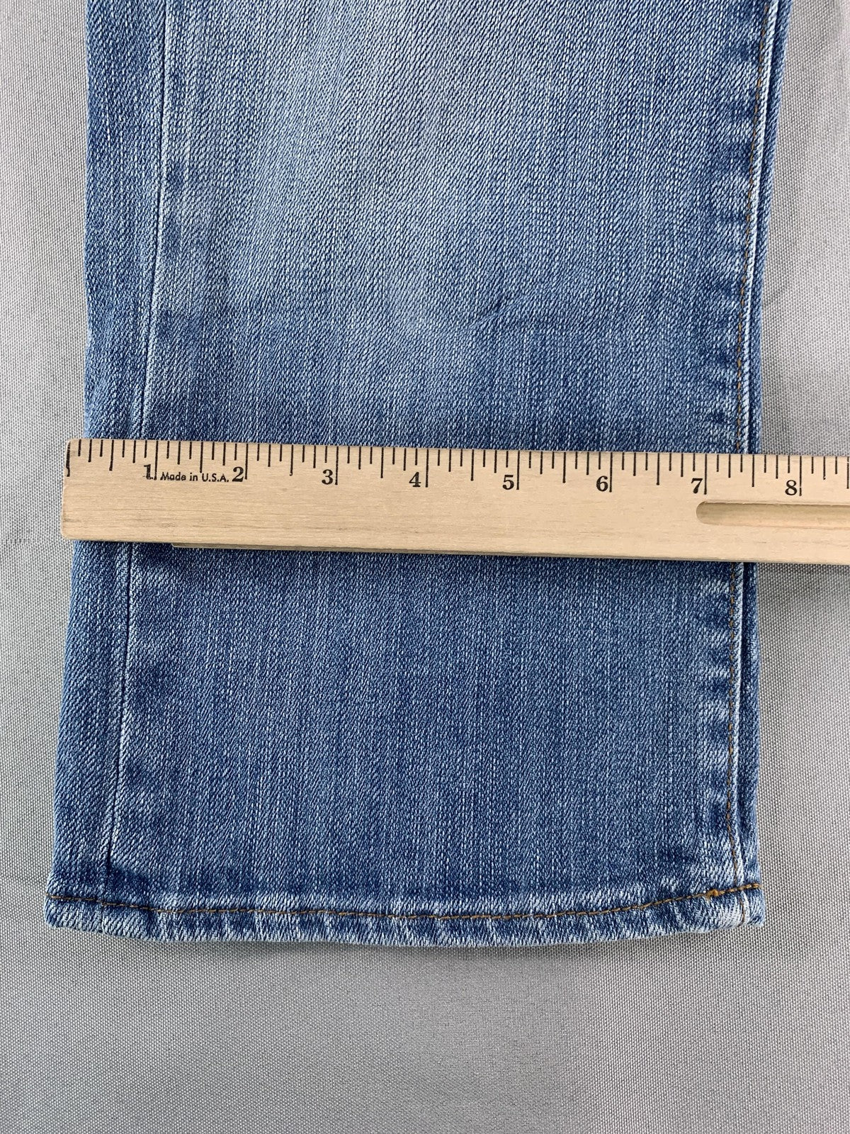 Polo Jeans Company Jeans Womens 4 Blue Stretch Cropped Straight Leg Denim JAW02S