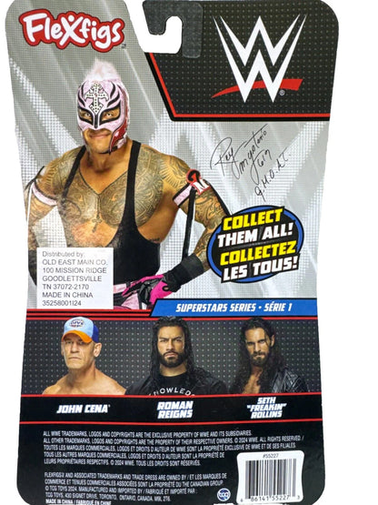 Mattel WWE FleXfigs Set 4 Cena Reigns Rollins Mysterio Action Figures kids NWT