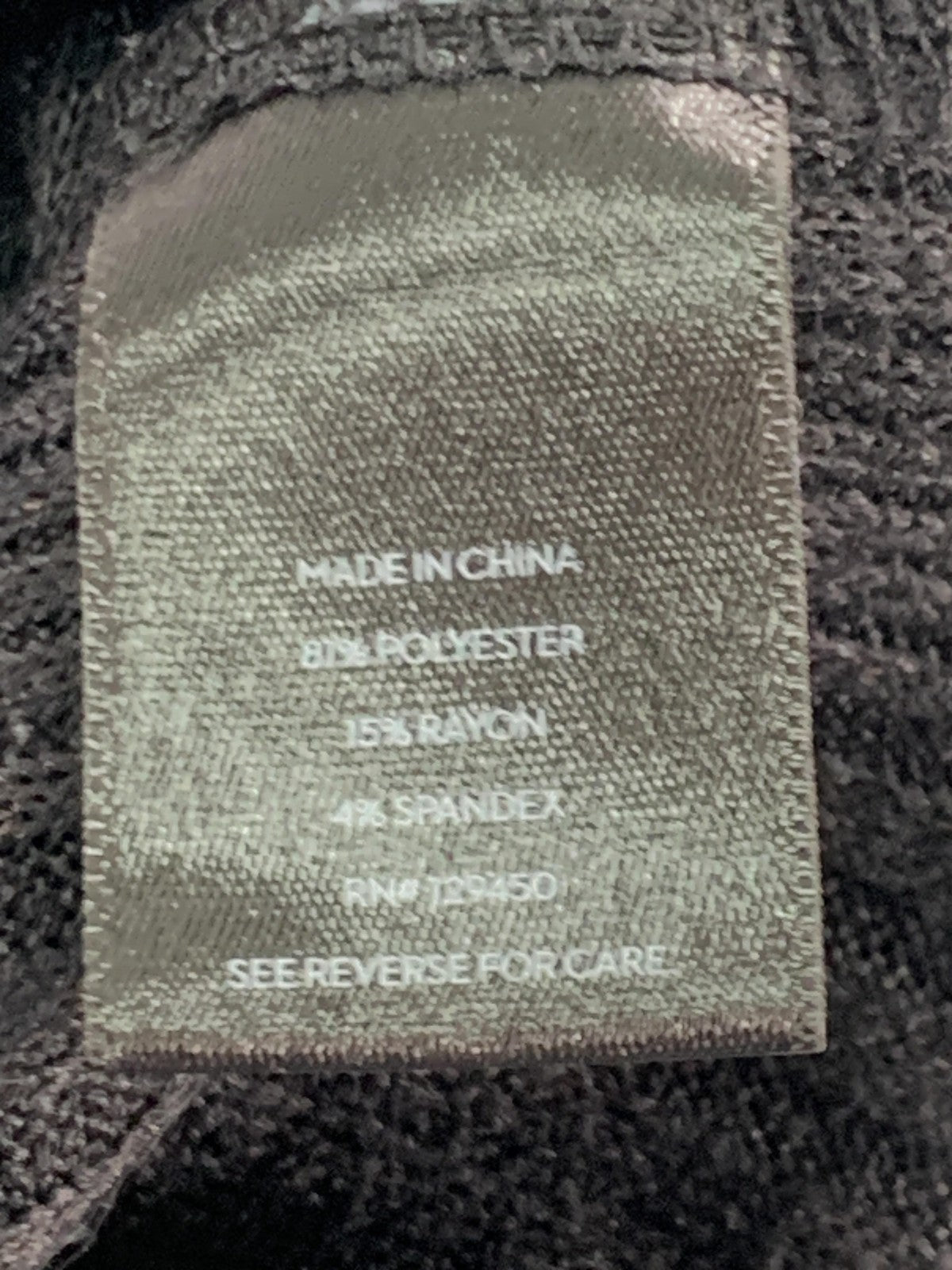 Simply Vera Vera Wang Sweater Womens Small Black Ribbed Knit Pullover Top Layer