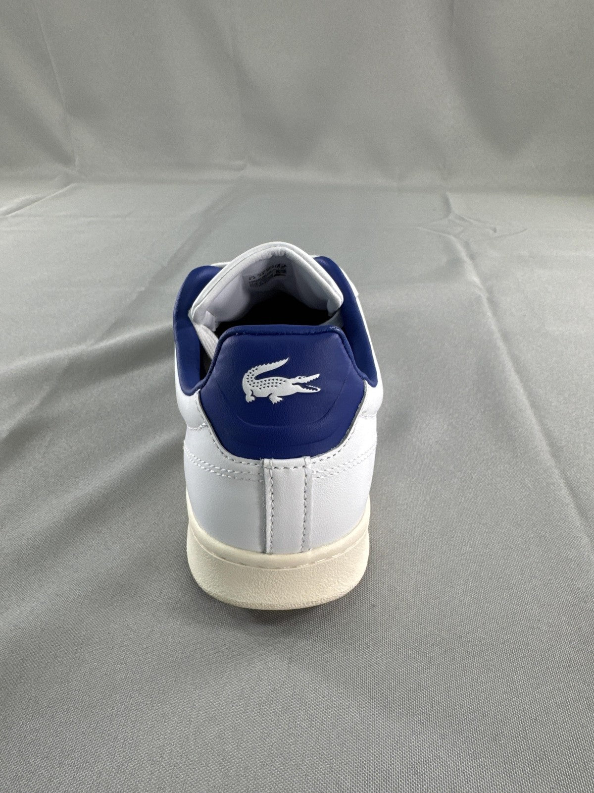 Lacoste Carnaby Pro Shoes Mens Size 10.5 White Blue Ortholite 747SMA0048080