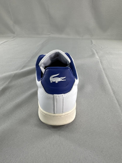 Lacoste Carnaby Pro Shoes Mens Size 10.5 White Blue Ortholite 747SMA0048080