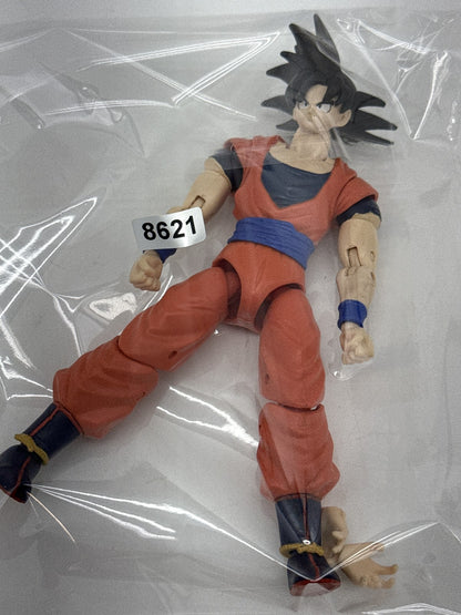 B.S./S./JTA Goku Anime Action Figure 6 Inch Orange Blue Plastic Articulated Ball