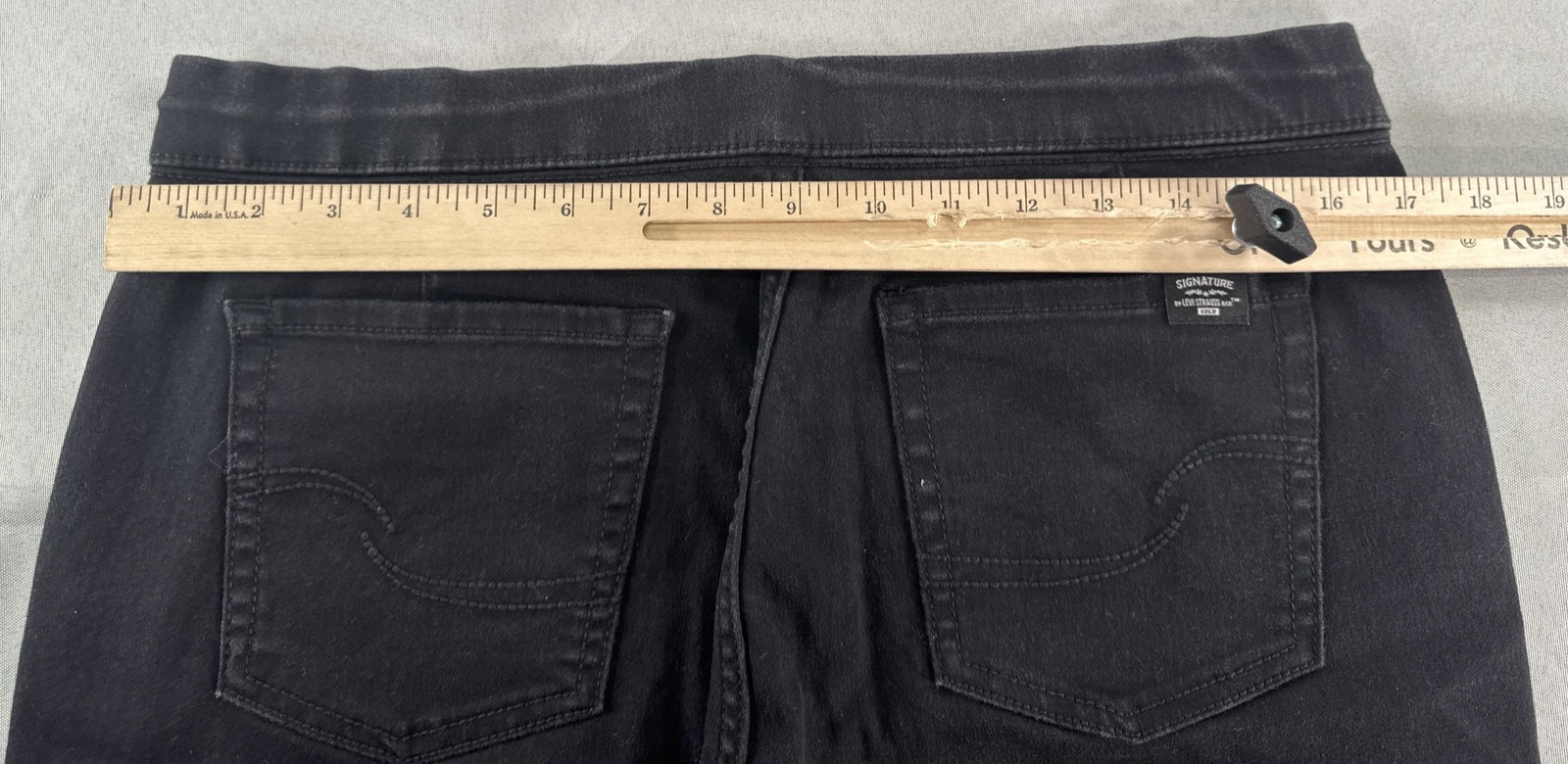 Levi Strauss Jogger Pants Mens W30 Black Signature Gold Casual Athletic Stretch