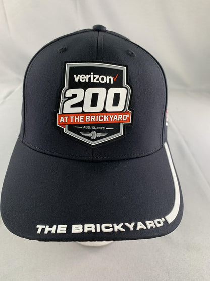 Verizon 200 Hat Cap Strap Back Mens One Size Black NASCAR Racing Brickyard 2023