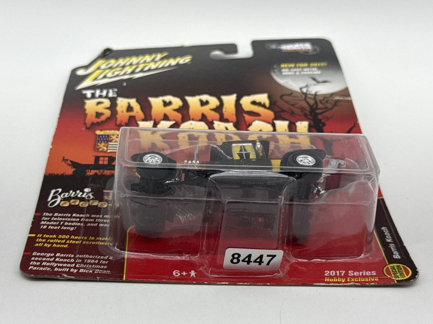 Johnny The Barris Lightning Koach Die Cast Model Car Black Metal Limited