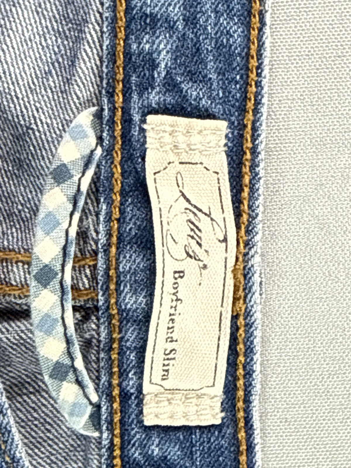 Levi's Classic Straight Leg Jeans 8M Blue Cotton Recycled High Rise Denim