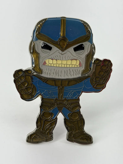 Funko Pop Pin Marvel Thanos #02 Jumbo 4” Enamel Used Avengers Infinity War NWT