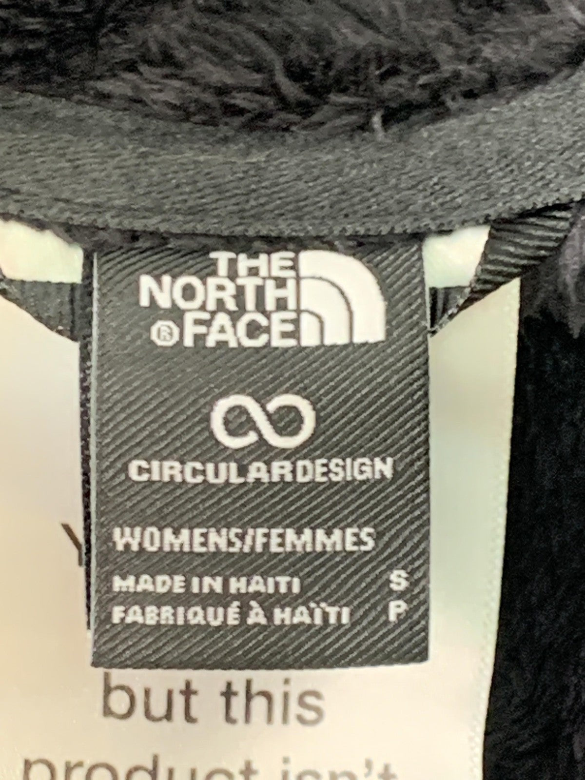 The North Face Pullover Womens Small Black Fleece Sherpa Quarter Zip Jacket 100