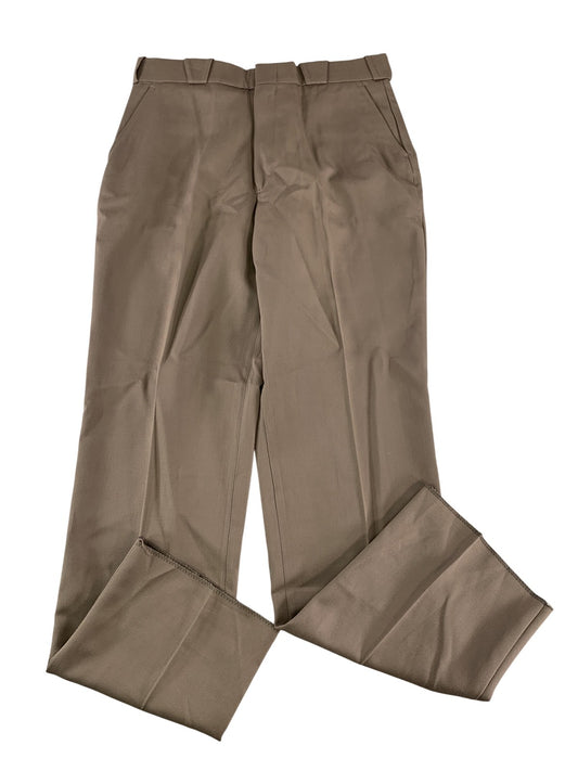 Flying Cross Pants Mens 18 Regular Brown Wool Blend Uniform Dress Made USA on
