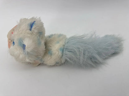 Kenner 1986 Furrever Friends Snowytail Kitten Cat White Blue Plush Unbranded NWT