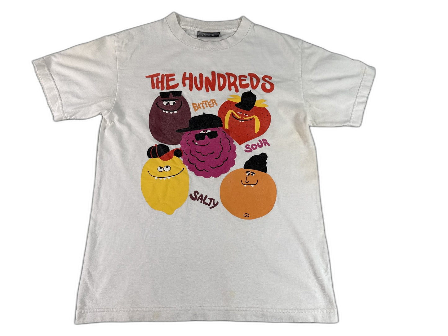 Hundreds The Graphic Tee S Streetwear White 100% Cotton Short Sleeve